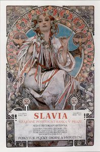 スラビアのポスター、1907