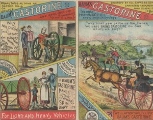 Baums Castorine、1884年の広告