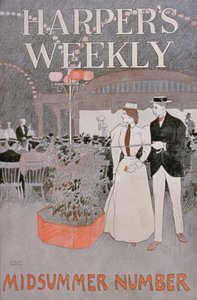 Harpers Weekly、真夏の数のポスター広告