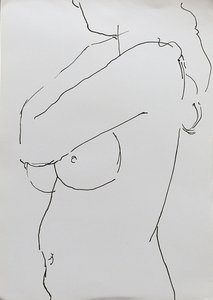 Nude with Folded Arm, 2019