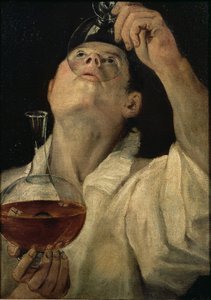 飲酒男の肖像、1581-4年頃