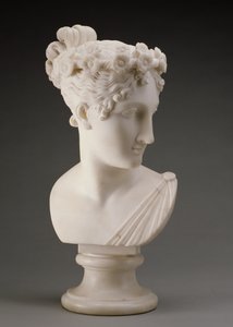 ダンサーの頭、1820年（大理石）