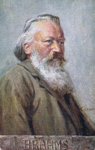 ヨハネスブラームスc.1910を描いたポストカード