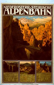 Niederösterr-StyrianAlpine Railwayのポスター