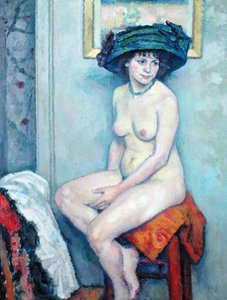 ヌード」1910年頃（油彩・キャンバス
