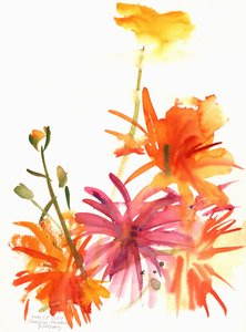 マリーゴールドと他の花、2004