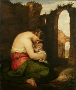 母と子、1849