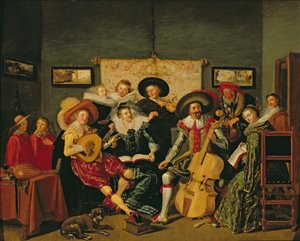 音楽パーティー、c.1625