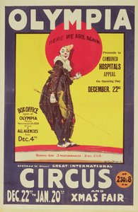 バートラムミルズサーカスポスター、1922