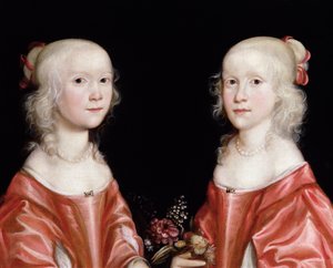 双子の姉妹の肖像、1650年頃