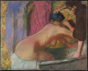 彼女の風呂の女、1895年頃