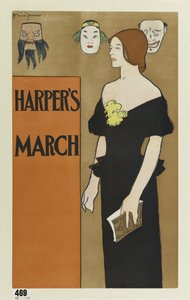 ハーパーズ誌のポスター広告、1896年3月