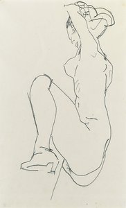 土下座女性ヌード、1913