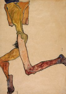 リクライニングヌードマン、1910年