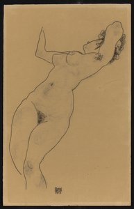 1918年、リクライニングヌード