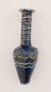 ボトル、ニューキングダム、紀元前1425- 1362年（ガラス）