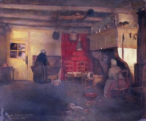 ダムヴィリエの農民のインテリア、1882