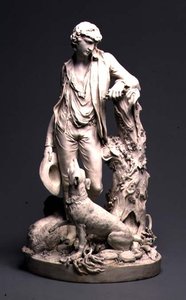 ダービー羊飼い、1795年頃（ビスケット磁器）