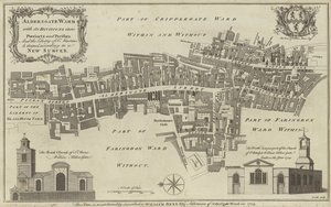 ロンドン市オルダースゲート区の地図