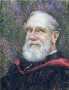 ウィリアムオドリング（1829-1921）の肖像画のミニチュア