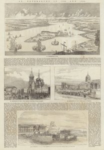 1706年と1856年のサンクトペテルブルク