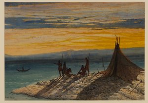 先史時代の風景、1869年