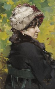 秋の紅葉、1880年代