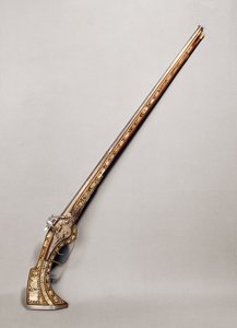 フリントロックライフル（木材および金属）