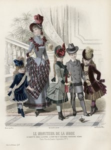 19世紀後半のフランスのファッションプレート
