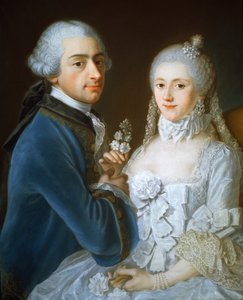 夫婦の肖像、1752年