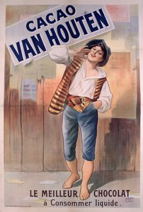 Van Houtenココアの広告ポスター