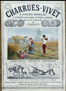 プラウの宣伝ポスター、1891年