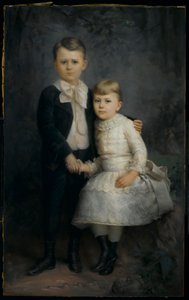 2人の子供の肖像、1891年