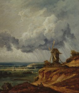 アルジャントゥイユの風車、1830年頃