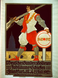 ドイツ連邦ゴールデンジュビリーポスター、1912