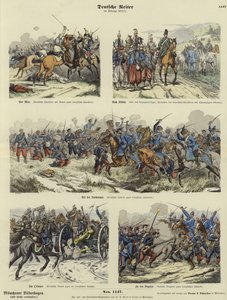 1870-1871年のプロイセン戦争のドイツ騎兵隊