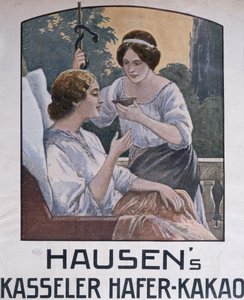 カッセルのポスター広告チョコレート、1908