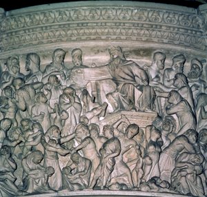 説教壇の詳細、1302-10大理石