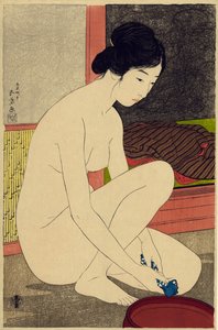 抑護の女、1915年（木版印刷）
