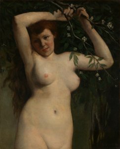 開花枝のヌード、1863年。