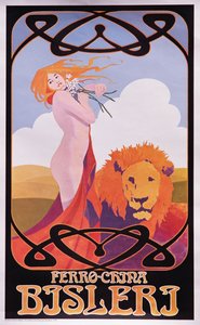 ビスレリを宣伝する1909年のポスターのコピー