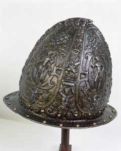 ヘルメット、1585年頃（鉄）