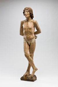聖セバスチャン、1500年頃（ポリクロームウッド）