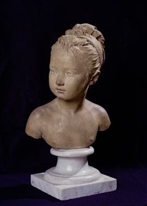 ルイーズブロンニャールの胸像、1777年（大理石）