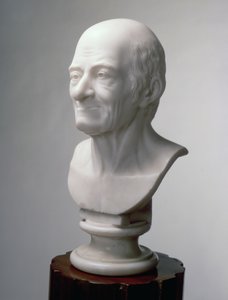 ヴォルテールの胸像、1770年頃（大理石）
