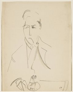 パイプとモディリアーニの肖像画
