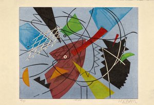 オフグリッド、2015年（木版画）
