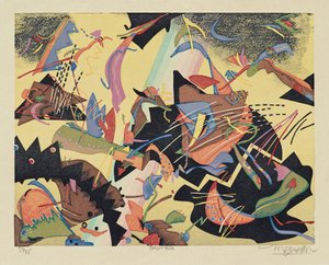 プルチネルラ、2000年（木版画）