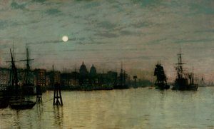 グリニッジ、半潮、1884