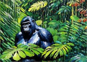 動物：ゴリラ1